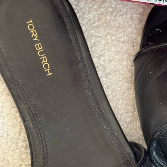 Tory Burch Black and Gold Sandals - Picture 4 of 4